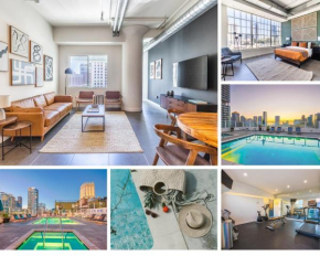DTLA 2BR Rooftop Jacuzzi & Sunset Views
